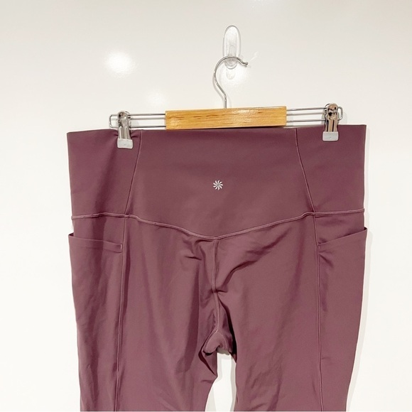 Athleta Salutation Stash Pocket II Capri Tight Leggings Volcanic Violet - Picture 6 of 14